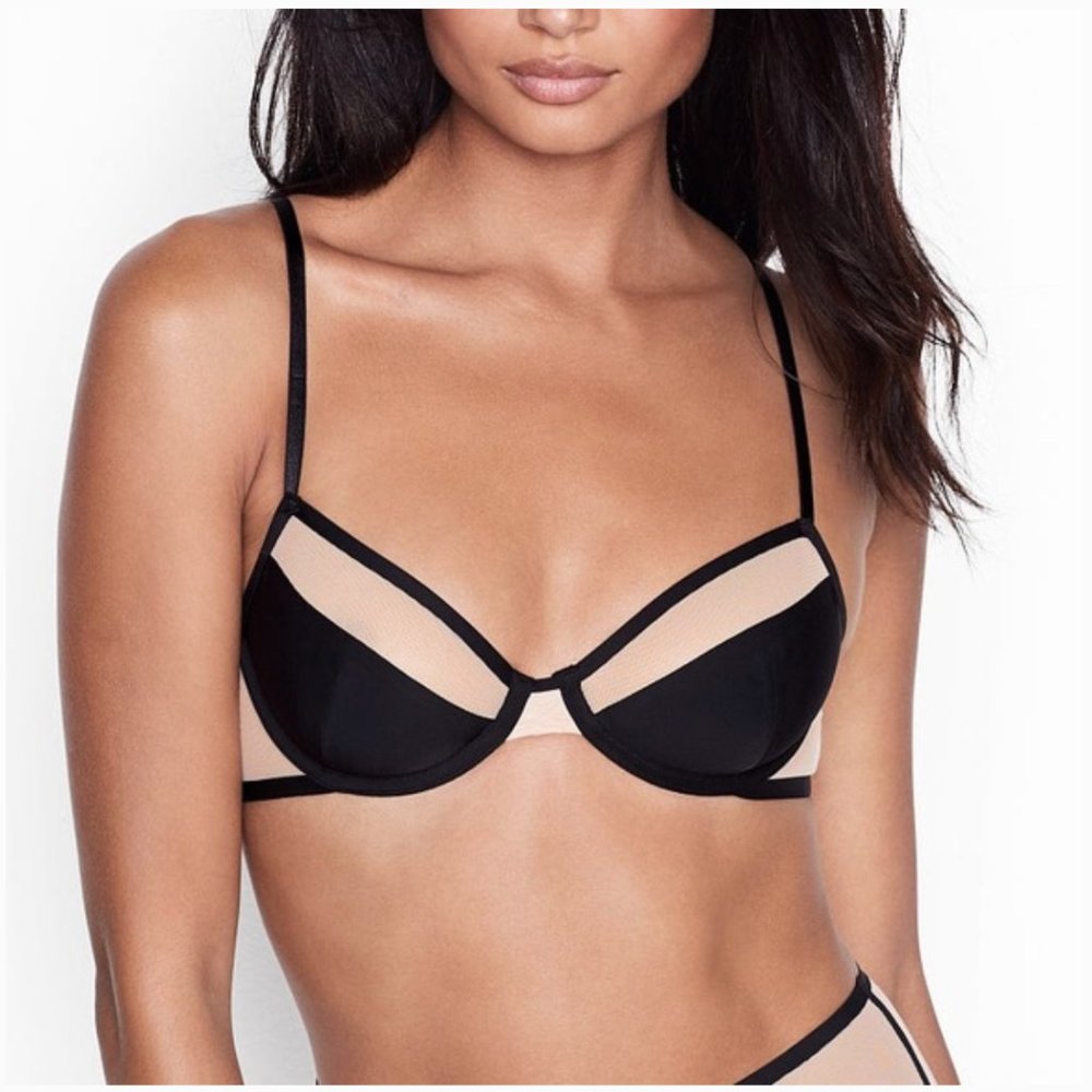 nwt victorias secret VS simply sexy demi bra mesh underwire